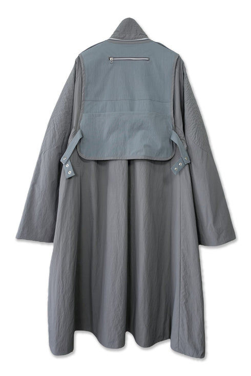 ECO GIL LONG COAT w/VEST -GRAY(BAMBOO CHARCOAL)- *Last1